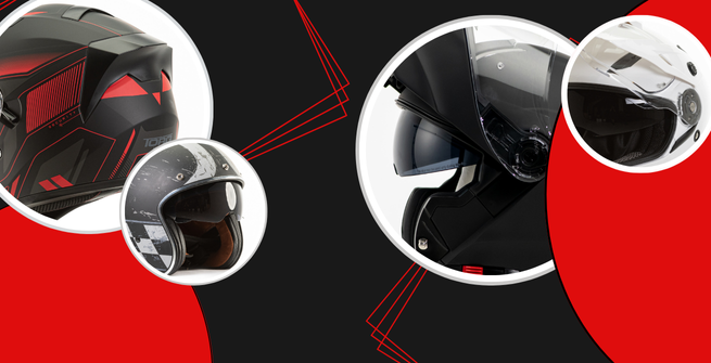 Motorgear offer the TORQ helmet range as a full-face, flip front and open face 